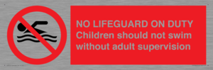 NO LIFEGUARD ON DUTY